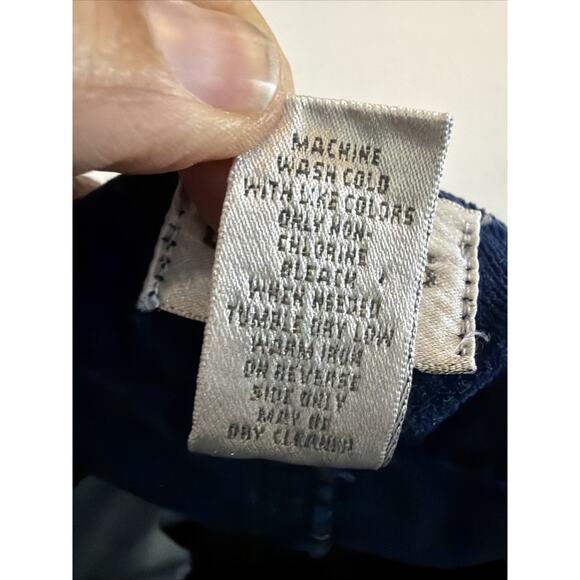 Chico's womens 14 navy corduroy pants 2 Original Fit retro western bohemian - Picture 7 of 8